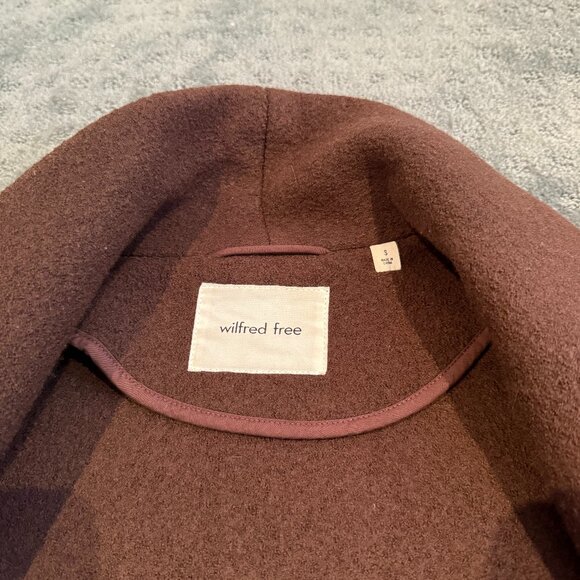 Wilfred Aritzia Lightweight Wool Jacket – Dark Brown, Small - Picture 5 of 7